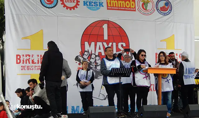Samsun'da 1 Mayıs fotoğrafları: Çığlık, slogan, direniş Samsun'da 1 Mayıs fotoğrafları: Çığlık, slogan, direniş