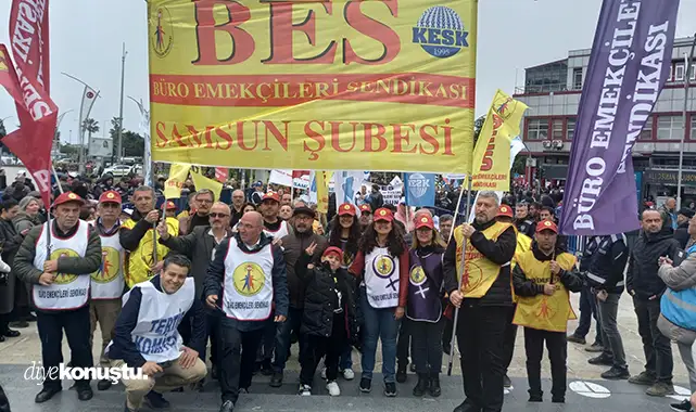 Samsun'da 1 Mayıs fotoğrafları: Çığlık, slogan, direniş Samsun'da 1 Mayıs fotoğrafları: Çığlık, slogan, direniş