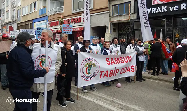 Samsun'da 1 Mayıs fotoğrafları: Çığlık, slogan, direniş Samsun'da 1 Mayıs fotoğrafları: Çığlık, slogan, direniş