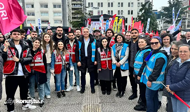 Samsun'da 1 Mayıs fotoğrafları: Çığlık, slogan, direniş Samsun'da 1 Mayıs fotoğrafları: Çığlık, slogan, direniş