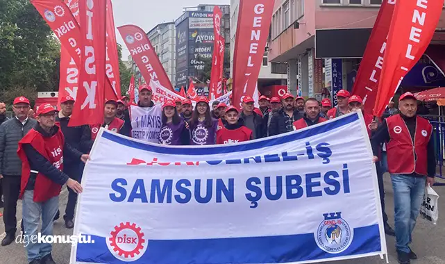 Samsun'da 1 Mayıs fotoğrafları: Çığlık, slogan, direniş Samsun'da 1 Mayıs fotoğrafları: Çığlık, slogan, direniş
