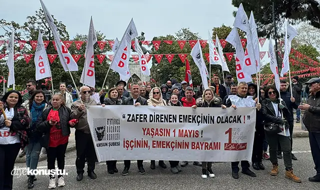 Samsun'da 1 Mayıs fotoğrafları: Çığlık, slogan, direniş Samsun'da 1 Mayıs fotoğrafları: Çığlık, slogan, direniş