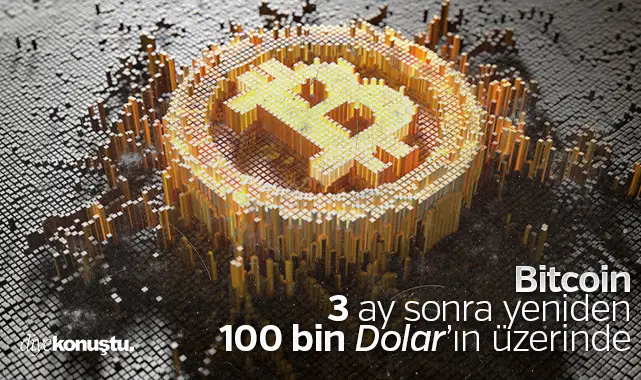 Bitcoin 3 ay sonra yeniden 100.000 Dolar'ın üzerinde