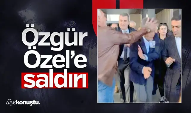 CHP lideri Özgür Özel’e cenaze töreninde yumruklu saldırı: Saldırgan gözaltında