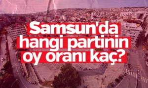Samsun’da hangi siyasi partinin oy oranı kaç? AK Parti önde…