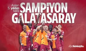 Şampiyon Galatasaray! Aslan 5. yıldızı da taktı, tarih yazdı…