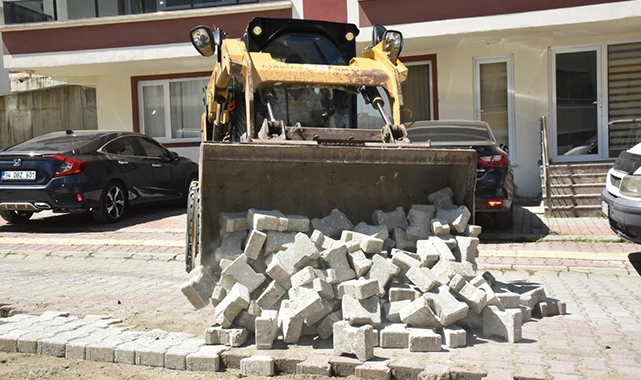 Atakum'da yol hamlesi! Ekipler sıcak hava dinlemiyor 2 Atakumda yol hamlesi 2