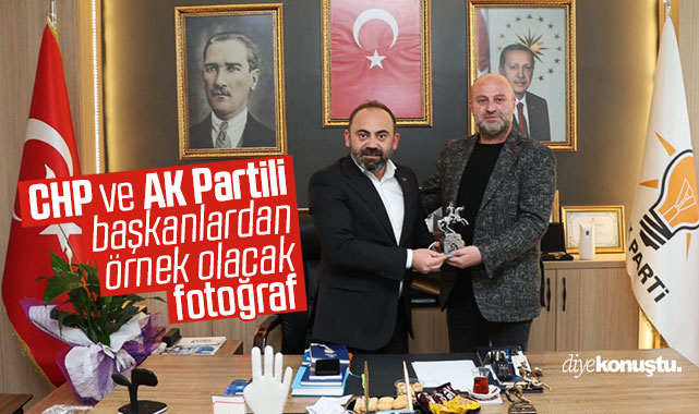 Samsun’da siyasete örnek olacak fotoğraf!