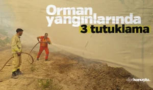 Orman yangınlarında 3 tutuklama