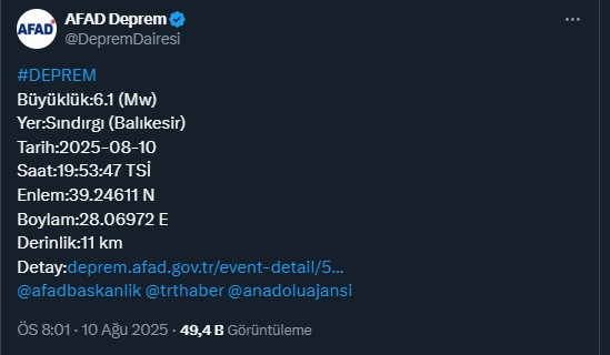 Balikesirde 6.1lik felaket 1