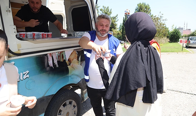 Canik Belediyesinden tatli ve soguk ikram 2