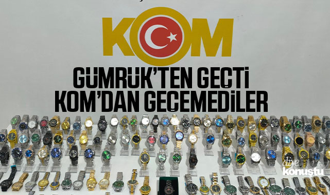 Gümrük’ten geçti KOM’dan geçemedi! Samsun’da 135 kaçak saat yakalandı!