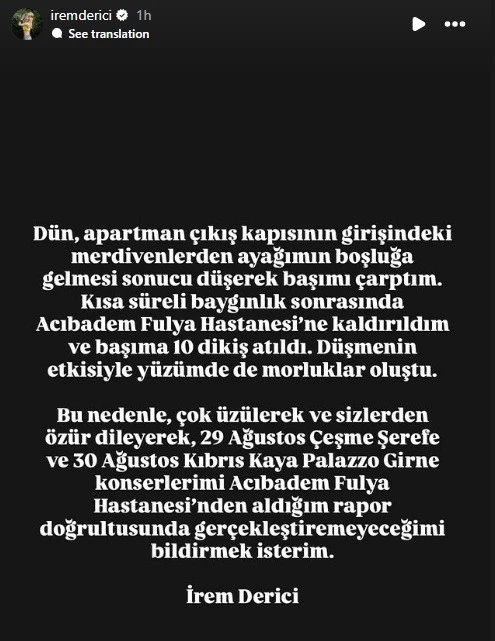 Kafasına 10 dikiş atıldı, konserleri iptal edildi 2 Kafasina 10 dikis atildi konserleri iptal edildi 4
