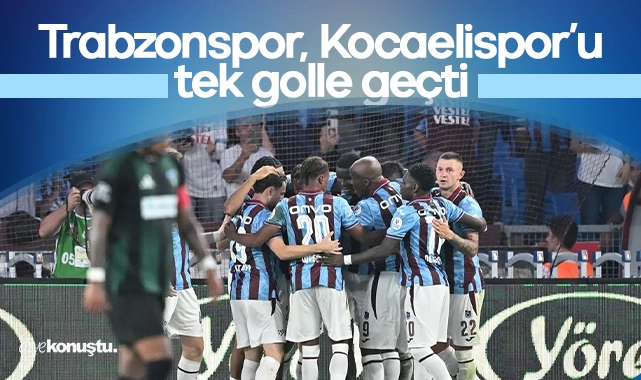 Trabzonspor, Kocaelispor’u tek golle geçti 1 Trabzonspor, Kocaelispor’u tek golle geçti