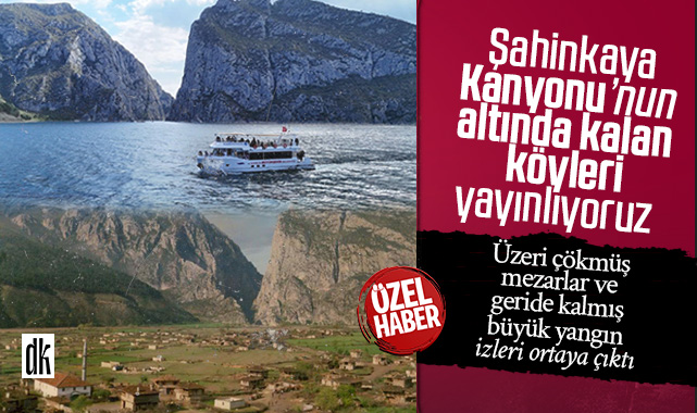 Samsun’da tarihi mahalleler Şahinkaya Kanyonu’nun altında kaldı… Mezar kalıntıları bulundu…