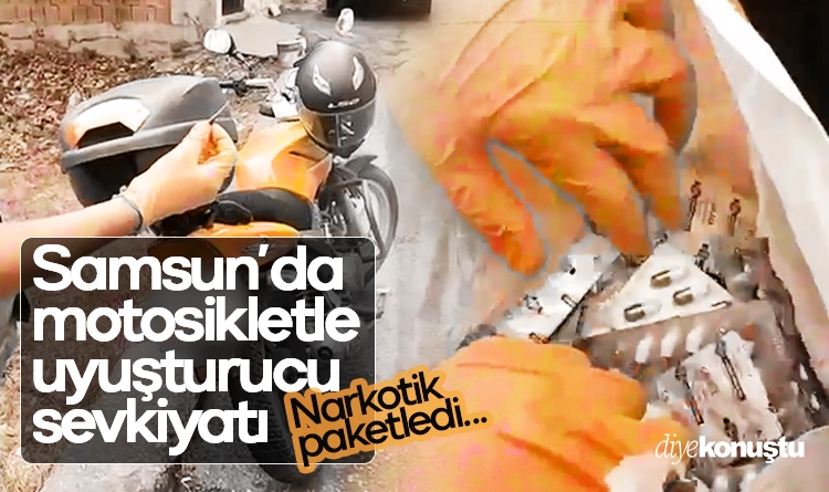 Samsun’da motosikletle uyuşturucu sevkiyatı: Narkotik geçit vermedi 1 Samsunda motosikletle uyusturucu sevkiyati