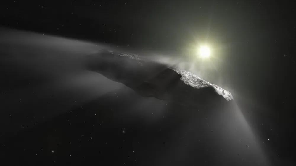 3i atlas interstellares objekt sonnensystem ueber all oumuamua illustration