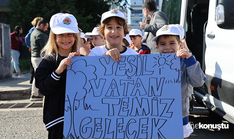 Atakum’da farkındalık dersi: Başkan Türkel öğrencilerle çöp topladı 5 Atakumda farkindalik dersi 2