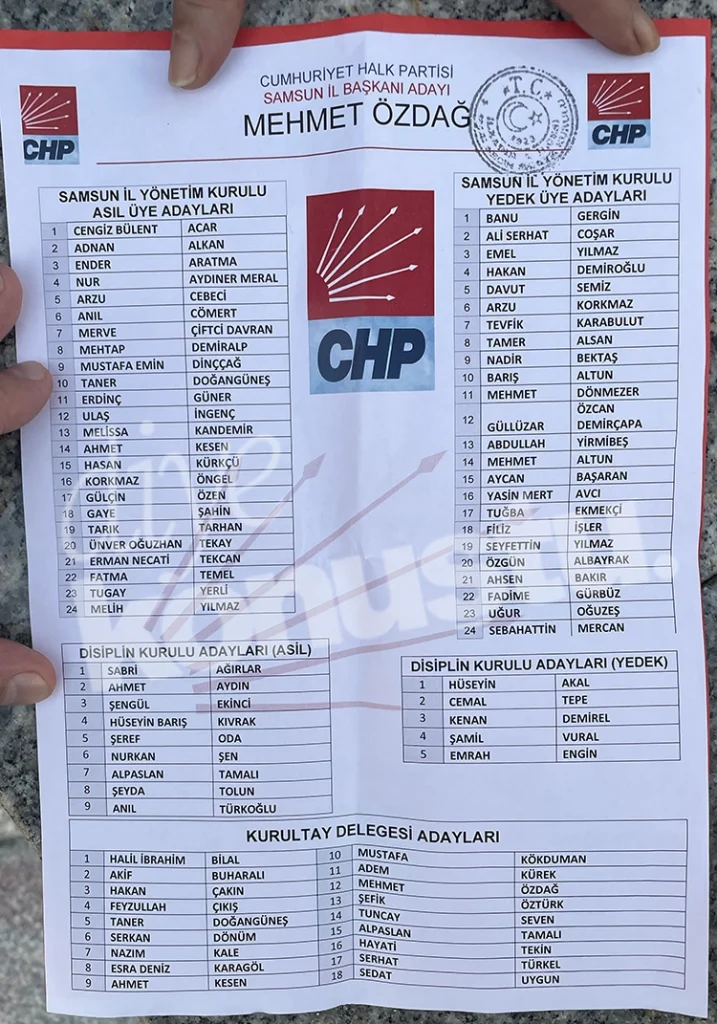 Delegeden net mesaj: CHP Samsun'da Mehmet Özdağ ile yola devam 6 Delegeden net mesaj CHP Samsunda Mehmet Ozdag ile yola devam 5