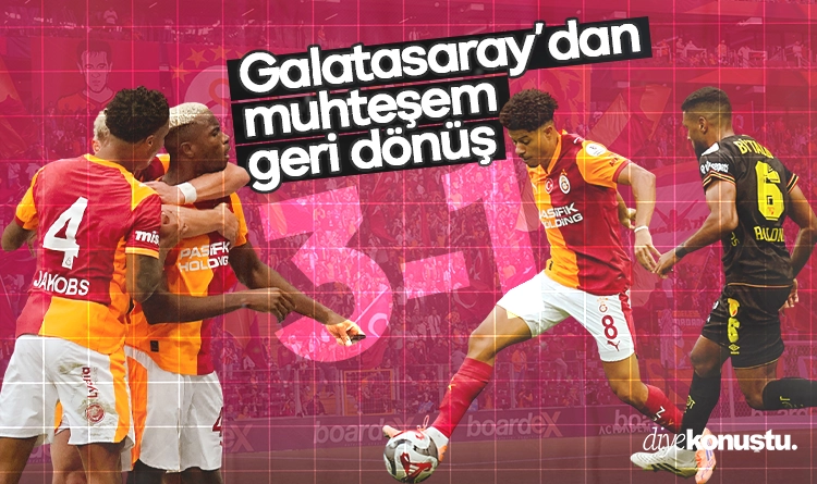 Galatasaray'dan muhteşem geri dönüş! Göztepe'ye puan kaptırmadı 1 Galatasaraydan muhtesem geri donus Goztepeye puan kaptirmadi