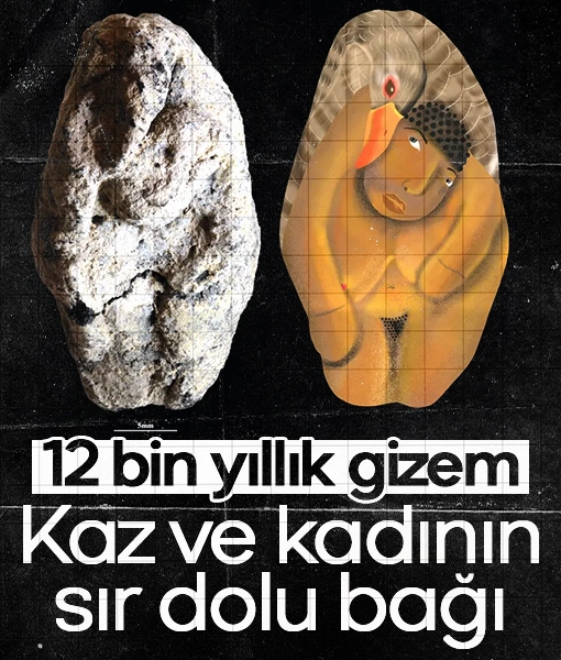 12 bin yıllık gizem: Kadın ve kazın sır dolu bağı
