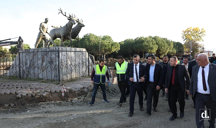 Alaçam’ın çehresi değişiyor: Başkan Halit Doğan projeleri yerinde inceledi