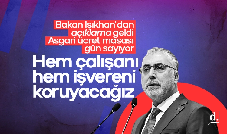 Asgari ucret masasi gun sayiyor Bakan Isikhandan aciklama