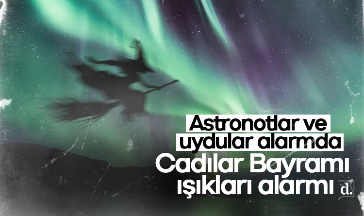 Astronotlar ve uydular alarmda: Cadılar Bayramı ışıkları nasıl oluştu? 1 Astronotlar ve uydular alarmda Cadilar Bayrami isiklari nasil olustu