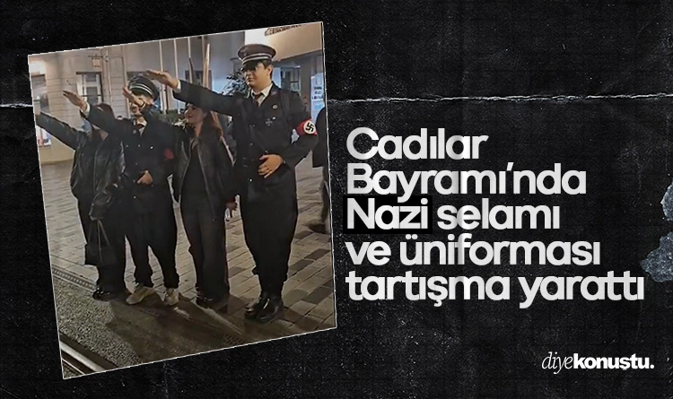 Cadılar Bayramı'nda Nazi üniforması tartışma yarattı 1 Cadilar Bayraminda Nazi uniformasi tartisma yaratti