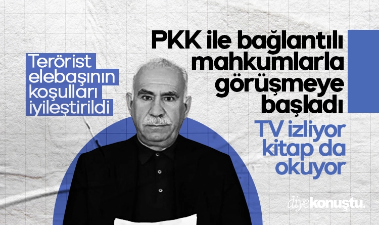 Koşulları iyileştirildi: Diğer PKK’li mahkumlarla görüşebiliyor, TV de izliyor
