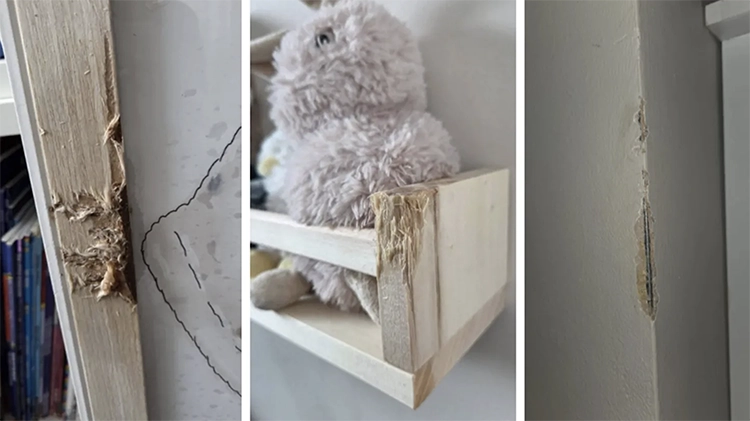 Kum karton mobilya… 21 aylik bebek buldugu her seyi yiyor 2