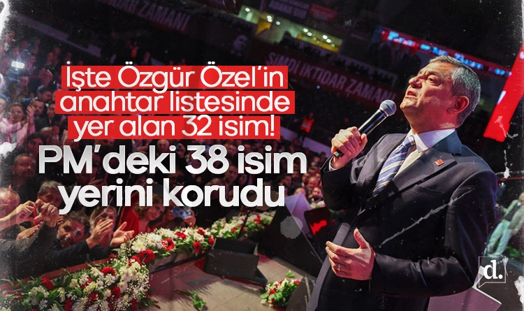 PM’deki 48 isim korundu! İşte Özgür Özel’in anahtar listesindeki 32 isim…