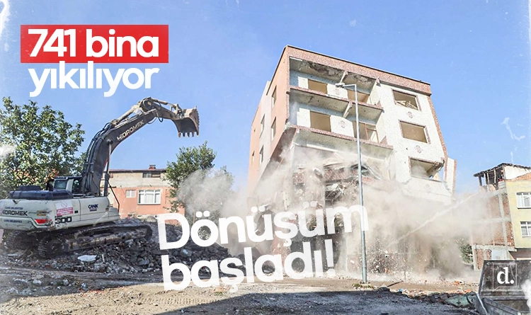 Samsun Canikte donusum basladi 741 bina yikiliyor