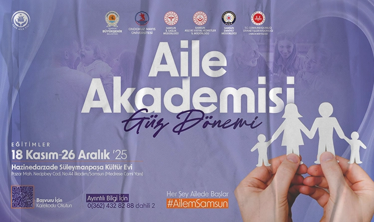 Samsunda Aile Akademisi Programi guz donemi basvurulari basladi