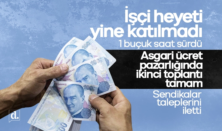 İşçi heyeti katılmadı: Asgari ücret pazarlığında ikinci toplantı tamam 1 Asgari ucret pazarliginda ikinci toplanti tamam