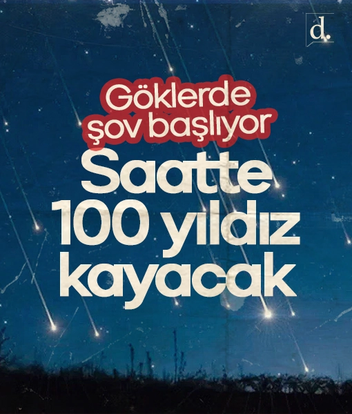 Göklerde şov başlıyor: Saatte 100 yıldız kayacak