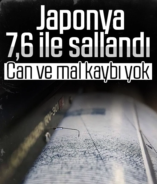 Japonya 7,6 ile sallandı: Depremde can ve mal kaybı yok