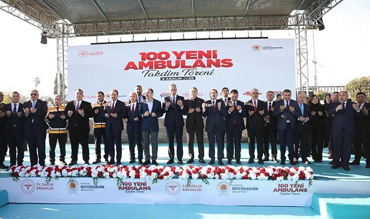 Samsun’a 100 yeni ambulans kazandırıldı 10 Samsuna 100 yeni ambulans kazandirildi 3
