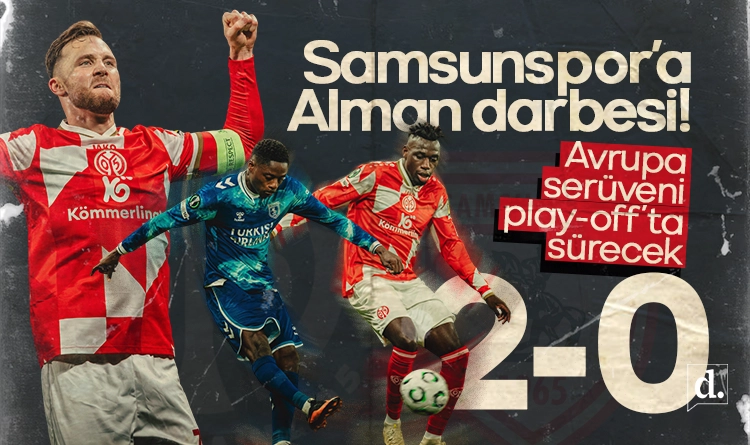 Samsunspor'a Almanya'da darbe! Avrupa yolculuğu play-off’ta sürecek 1 Samsunspora Almanyada darbe Avrupa yolculugu play offta surecek