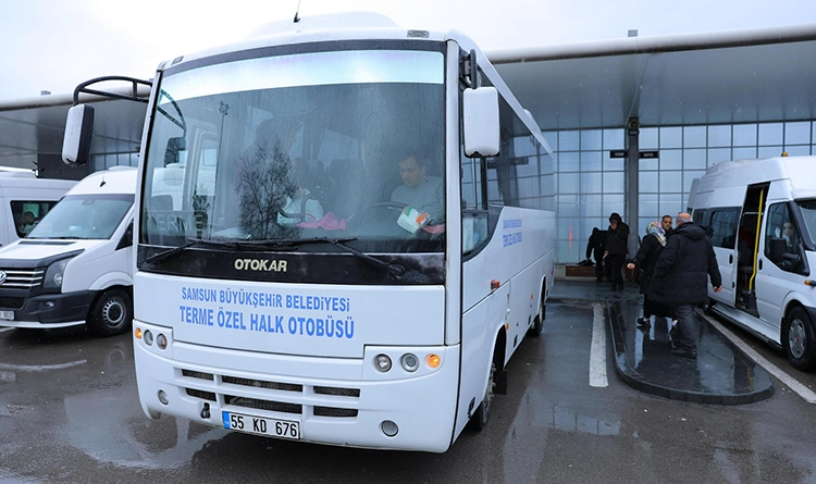 Terme’de toplu ulaşımda SAMKART dönemi başladı 6 Termede toplu ulasimda SAMKART donemi basladi 7