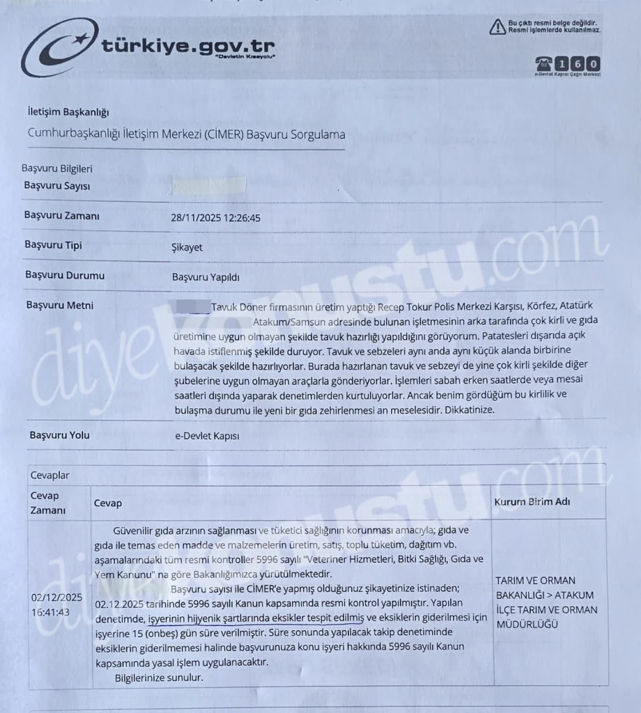 Yayınlıyoruz! Öğrenciler göz göre göre zehirlenmiş! Tavuk dönerciye 15 gün süre verilmiş Yayınlıyoruz! Öğrenciler göz göre göre zehirlenmiş! Tavuk dönerciye 15 gün süre verilmiş