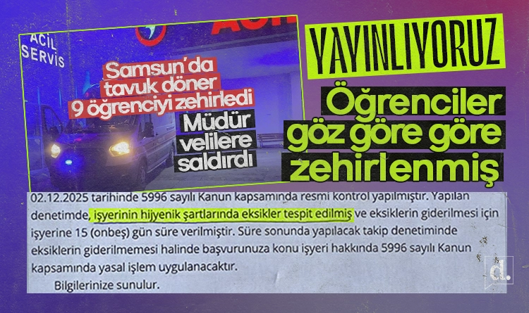 Yayınlıyoruz! Öğrenciler göz göre göre zehirlenmiş! Tavuk dönerciye 15 gün süre verilmiş Yayınlıyoruz! Öğrenciler göz göre göre zehirlenmiş! Tavuk dönerciye 15 gün süre verilmiş
