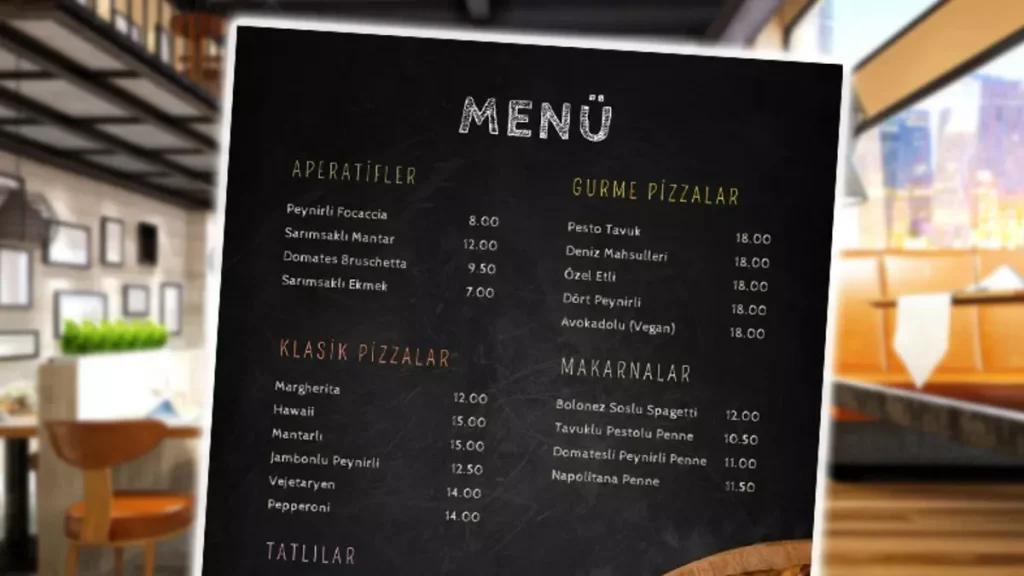 Samsun'da restoranlarda fiyat terörü: İşte cüzdanlara kurdukları pusu yöntemi 2 restoran menu