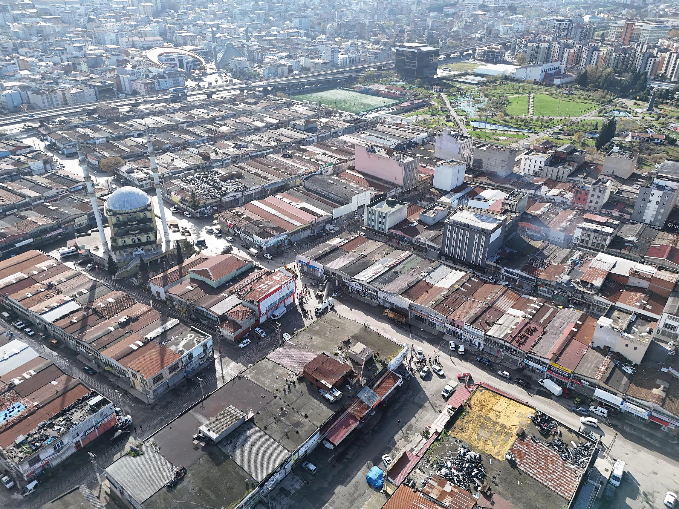 Samsun Gülsan Sanayi'de tarihi an: İşte ilk yıkımdan görüntüler 6 samsun gulsan sanayi