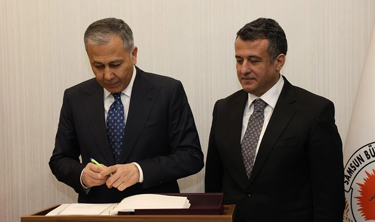 Başkan Halit Doğan, Bakan Ali Yerlikaya'yı ağırladı