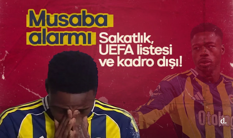 Fenerbahçe’de Musaba alarmı: Sakatlık, UEFA listesi ve kadro dışı!