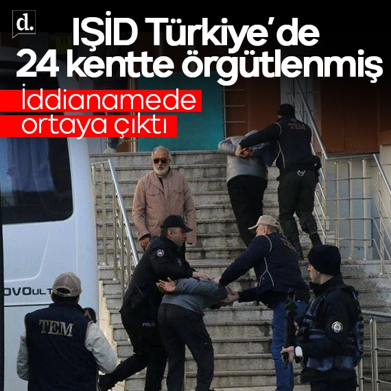 İddianame ifşa etti: IŞİD Türkiye’de 24 kentte örgütlenmiş