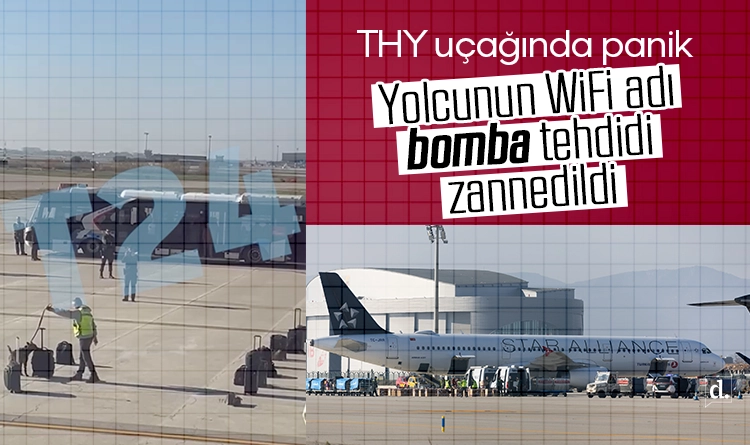 THY uçağında panik: Yolcunun WiFi adı bomba tehdidi sanıldı!