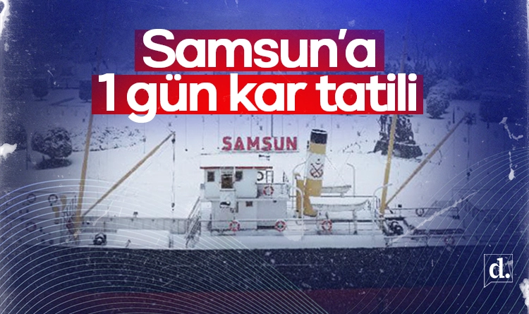 Valilik duyurdu: Samsun'a 1 gün kar tatili!