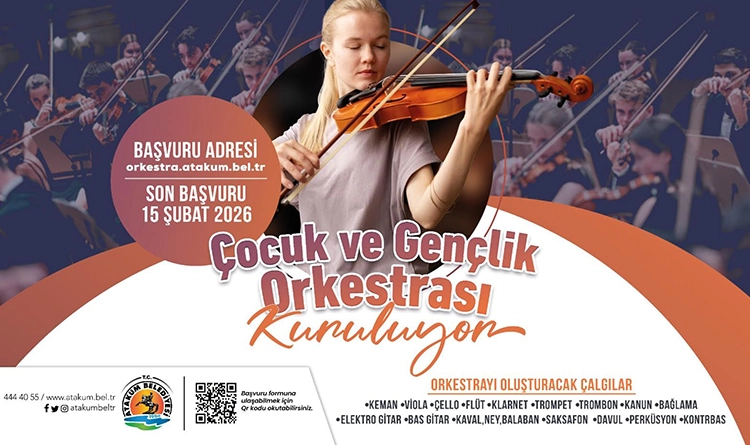 Atakum Belediyesi Çocuk ve Gençlik Orkestrası kuruluyor